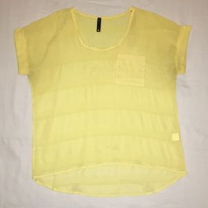 Lunatiks Sheer Yellow Top
